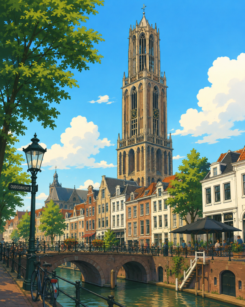 Afbeelding van Utrechtse binnenstad. Event materiaal huren in Utrecht.
